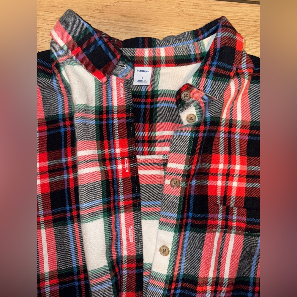 Old Navy Multicolor Plaid Shirt